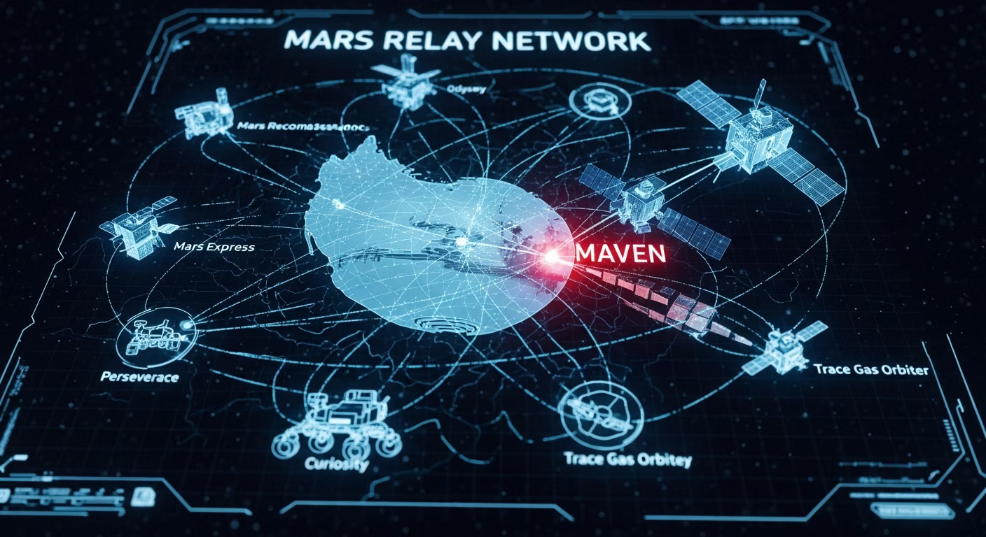 NASA's MAVEN Goes Dark: Inside the Mars Infrastructure Crisis architectural analysis