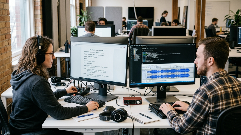 Parsing Screenplays for Multi-Speaker TTS on Edge Workers